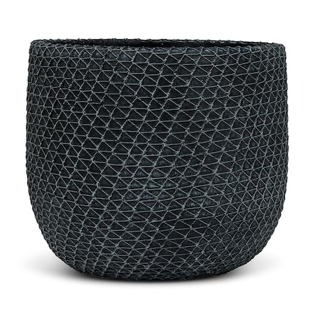 Abbott Collections 7 in. Mesh Texture Planter, Charcoal - Large AB-27-TERRAIN-828-LG